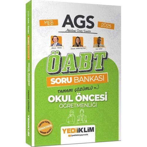 2025 MEB AGS ÖABT Okul Öncesi Öğretmenliği Tamamı Çözümlü Soru Bankası Yediiklim Yayınları