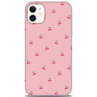 iPhone 11 Kılıf HD Baskılı Kılıf - Minik Kirazlar + Tam Ekran Koruyucu
