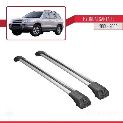 Hyundai Santa Fe (SM) 2001-2006 Arası ile uyumlu ACE-1 Ara Atkı Tavan Barı GRİ
