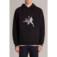 ST Stormtrooper Baskılı Siyah Erkek Kapşonlu Sweatshirt