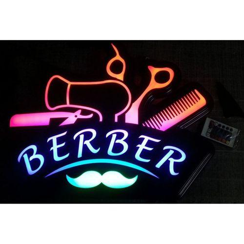 Berber Led Neon Tabela KUMANDALI 16 RENK 54x40cm