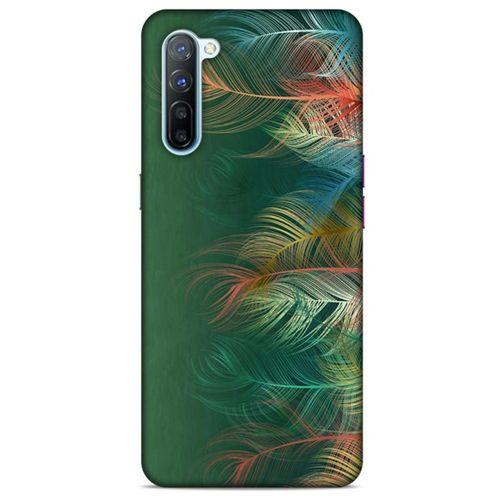 Oppo Reno 3 Kılıf Desenli Özel Seri Tüyler (31) TPU Kılıf