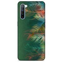 Oppo Reno 3 Kılıf Desenli Özel Seri Tüyler (31) TPU Kılıf