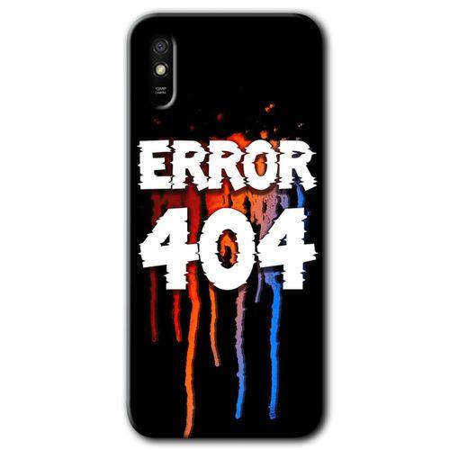 Xiaomi Redmi 9A Kılıf Baskılı Arka Kapak - 404 Error +Tam Ekran Koruyucu