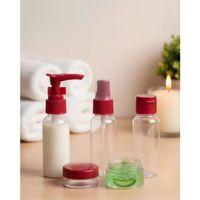 Kompakt 5’li Seyahat Şişesi Seti Şeffaf Kozmetik Kaplar