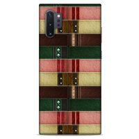 Samsung Galaxy Note 10 Plus Kılıf Patchwork (41) Tank Kılıf Koyu Yeşil Pembe