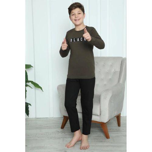 Erkek Çocuk Penye Pijama Takım Haki