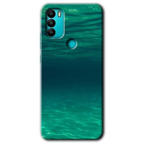 General Mobile GM 21 Plus Kılıf HD Desen Baskılı Arka Kapak + Temperli Cam - Derin Deniz