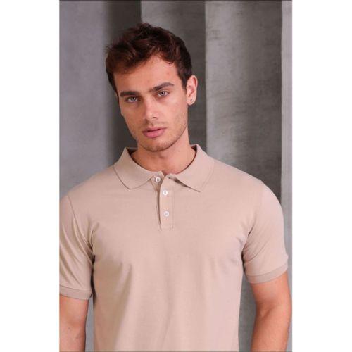 Erkek Slim Fit Pamuklu Yumuşak Doku Nefes Alan Kumaş Yakalı Tişört