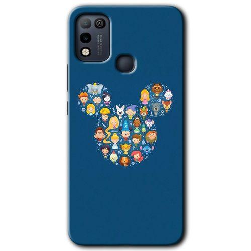 İnfinix Hot 10 Play Kılıf HD Desen Baskılı Arka Kapak - Mickey