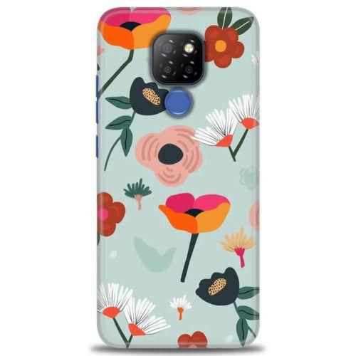 General Mobile GM 20 Kılıf HD Baskılı Kılıf - Çiçekli Dallar + Tam Ekran Koruyucu