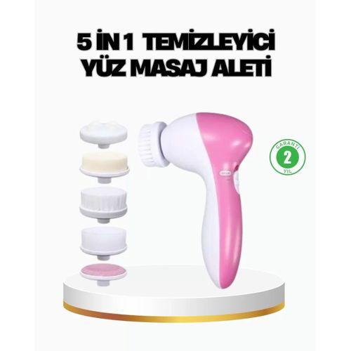 5’i 1 Arada Yüz Temizleme Cihazı – Masaj, Fırça, Peeling Ve Krem Uygulama Atlı