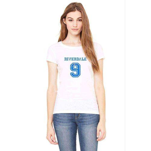 Riverdale 9 Baskılı Beyaz Kadın Tshirt