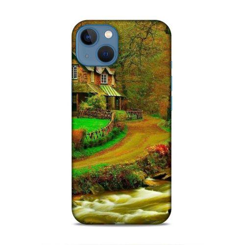 Apple iPhone 13 Uyumlu Kılıf Azarbaijan (48) Bumper Kılıf Orman Evi