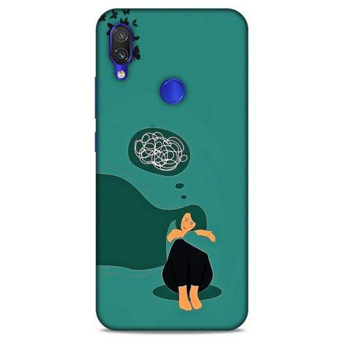 Xiaomi Redmi Note 7 Pro Kılıf Depresyon (11) Tam Koruma Siyah Gri