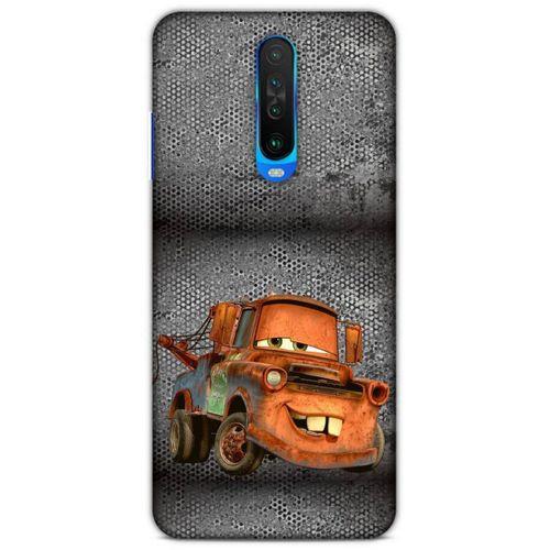 Lopard Xiaomi Poco X2 Uyumlu Kılıf PickUpX (50) Shockproof Kılıf Orange Car