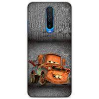 Lopard Xiaomi Poco X2 Uyumlu Kılıf PickUpX (50) Shockproof Kılıf Orange Car