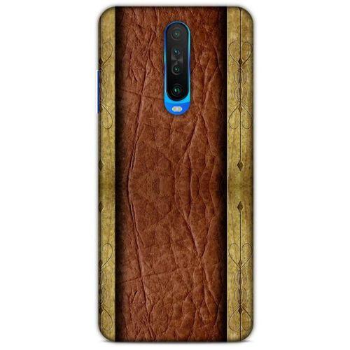 Xiaomi Poco X2 Kılıf Patchwork (24) Darbe Emici Kılıf Kahve Sarı