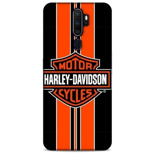 Oppo A5 2020 Uyumlu Kılıf Motorsiklet (36) Glitter Kılıf Harley Davidson