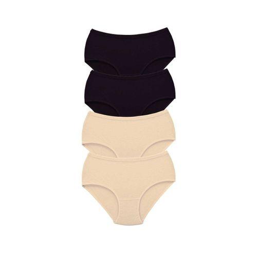 4 Adet Tutku Kadın Yüksek Bel Bato Kalın Lastik Külot S2