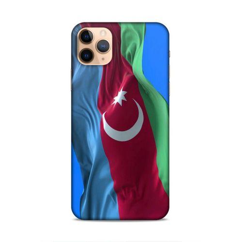 Apple Iphone 11 Pro Uyumlu Kılıf Azarbaijan (6) Silikon Kılıf Dalgalanan Bayrak