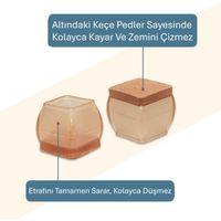 4'lü Kauçuklu Sandalye Ayak Koruyucu Pabuç