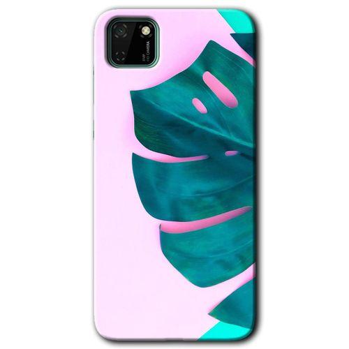 Huawei Y5P Kılıf HD Desen Baskılı Arka Kapak - 3D Yaprak