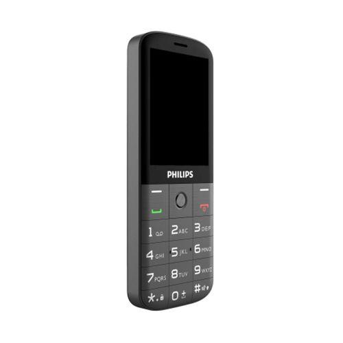 PHILIPS Xenium E227, 32Mb, Siyah, 32Mb Ram, 2,8inc Ekran, Arka Kamera, Çift Sim Desteği, FM Radyo, 1700mAh Pil, El Feneri, Türkiye KVK Garantili