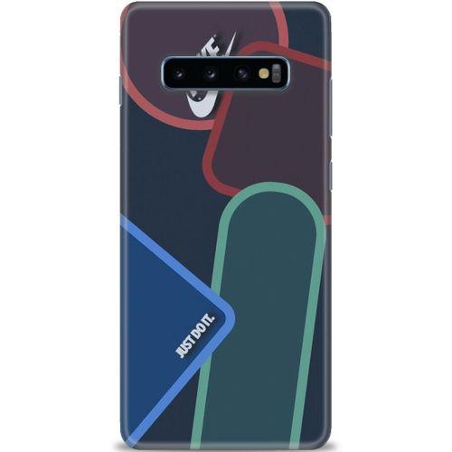 Samsung Galaxy S10 Plus Kılıf HD Baskılı Kılıf - Just Do It + Tam Ekran Koruyucu