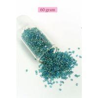 Kesme Cam Boncuk 2mm - 60 Gram - Şeffaf Çam Yeşili - BNC380