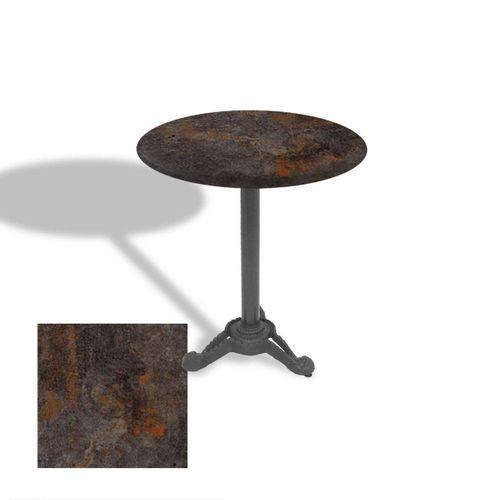 Dockers Çipa Döküm Ayak Yuvarlak Masa Çap 90cm - (Werzalit, Wermodin ve Allzalit Tabla) - Metalic Oxid 3