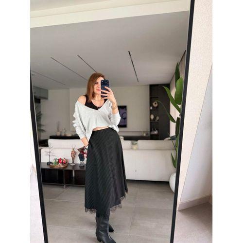 Kadın Atlet Bluz Ve Etek üçlü Takım