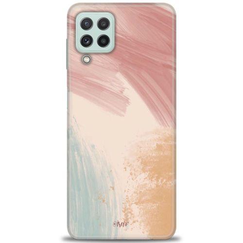 Samsung Galaxy A22 Kılıf HD Baskılı Kılıf - Soft Renkler + Tam Ekran Koruyucu