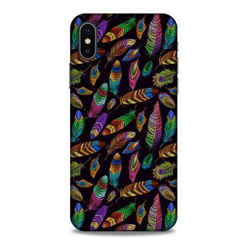 Apple iPhone XS Kılıf Desenli Özel Seri Tüyler (15) Antişok Kılıf