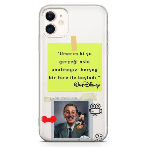Apple iPhone 11 Kılıf Caps Walt Disney Arka Kapak Koruma Desenli Full Koruyucu