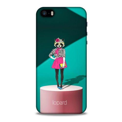 Apple iPhone SE Kılıf FunnyMaX (10) Full Koruma Kılıfı Yeşil Pembe