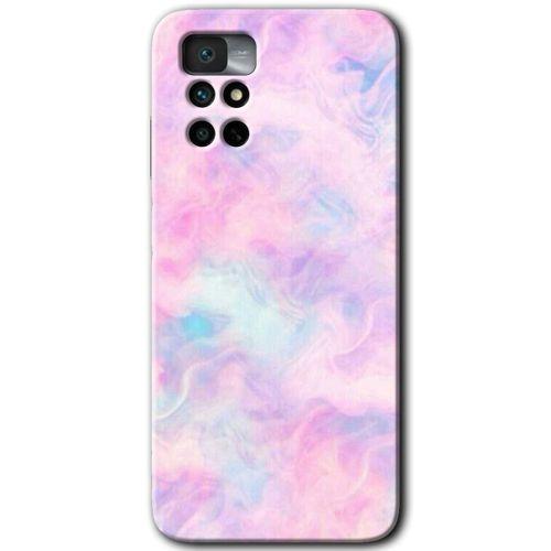 Xiaomi Redmi Note 11 4G HD Baskılı Kılıf + 9D Tam Ekran Koruyucu - Pembe-Duman