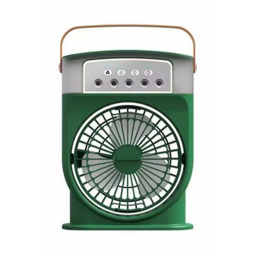 Şarjlı 600 Ml Su Hazneli Taşınabilir Masaüstü Vanilatör  Güçlü Fan Ve 2000 Mah Pil Yeşil