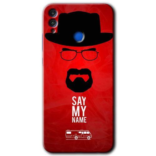 Honor 8c Kılıf HD Desen Baskılı Arka Kapak - Say My Name + Kırılmaz Cam