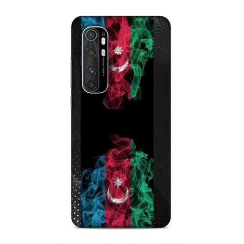 Xiaomi Mi Note 10 Lite Uyumlu Kılıf Azarbaijan (5) Koruma Kabı Azeri Bayrak İllustre