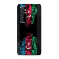 Xiaomi Mi Note 10 Lite Uyumlu Kılıf Azarbaijan (5) Koruma Kabı Azeri Bayrak İllustre