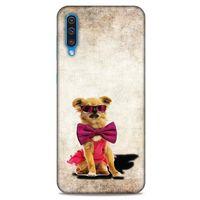 Samsung Galaxy A50 Kılıf Köpek Kıyafetleri (14) Lansman Kılıf Chihuahua Papyon