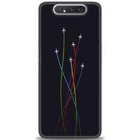 Samsung Galaxy A80 Kılıf HD Baskılı Kılıf - Uçaklar + Tam Ekran Koruyucu