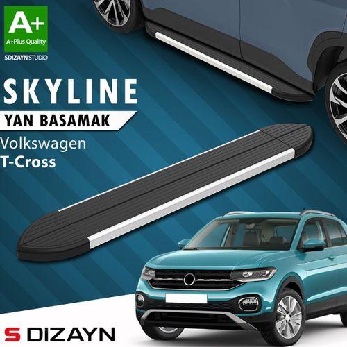 S-Dizayn VW T-Cross Skyline Aluminyum Yan Basamak 173 Cm 2019-2023 A+ Kalite