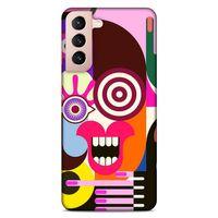 Lopard Samsung Galaxy S21 Uyumlu Kılıf Soyut Sanat (10) Desenli Full Koruma Kılıfı