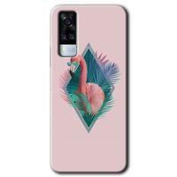 Potkal Hediye Fabrikası Vivo Y51a Kılıf HD Desen Baskılı Arka Kapak - Flamingo