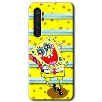 Potkal Hediye Fabrikası Xiaomi Mi Note 10 Lite Kılıf HD Desen Baskılı Arka Kapak - Aşık Sünger Bob