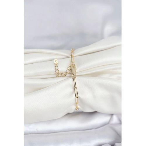 CM 14K Gold Renk Ataç Zincir Model Kadın Bileklik