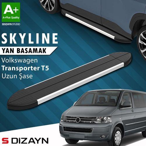 S-Dizayn VW Transporter T5 Uzun Şase Skyline Aluminyum Yan Basamak 253 Cm 2003-2015 A+ Kalite