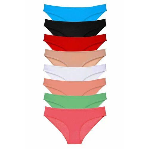 8 adet Süper Eko Set Likralı Kadın Slip Külot Set 5